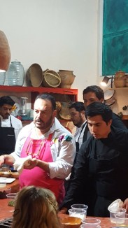 Ricardo and young Chefs, Taller Acuyo, Xalapa